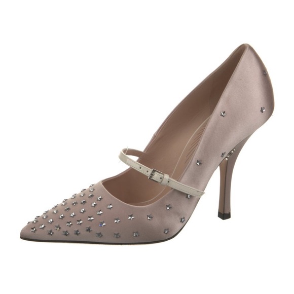 Gucci Satin Embellished Pumps - Picture 1 of 5